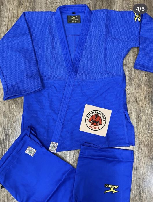 Кимоно для дзюдо Мизуно синие