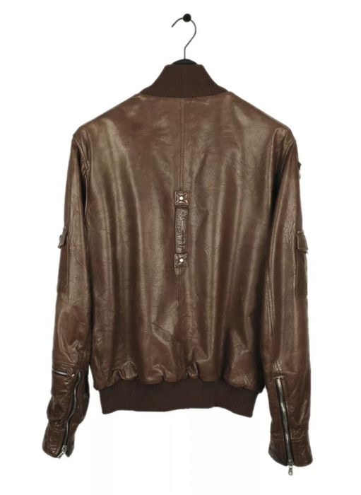 Geaca de piele Dolce & Gabbana ORIGINALA, Autentica Maro