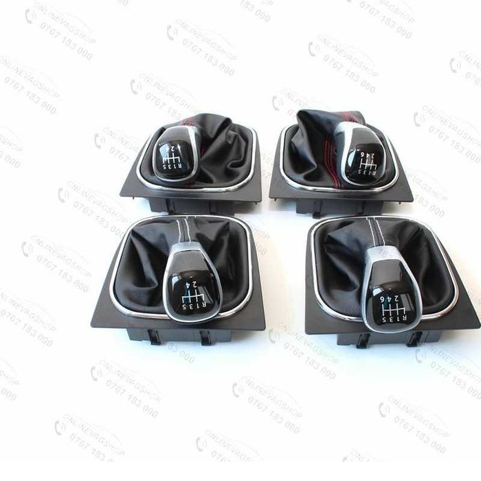 Nuca schimbator viteze piele VW Golf 5, Golf 6, Jetta, Eos, Scirocco