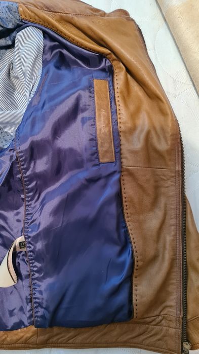 Geaca piele Massimo Dutti deosebita