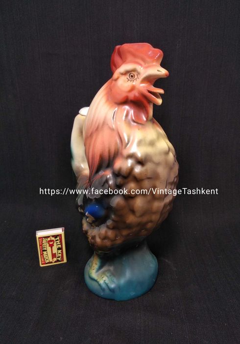 Большой фаянсовый кувшин "Петух" СССР