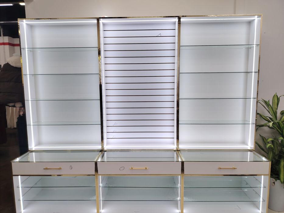 Polka vitrina stelaj magazinlar uchun mebel полка витрина