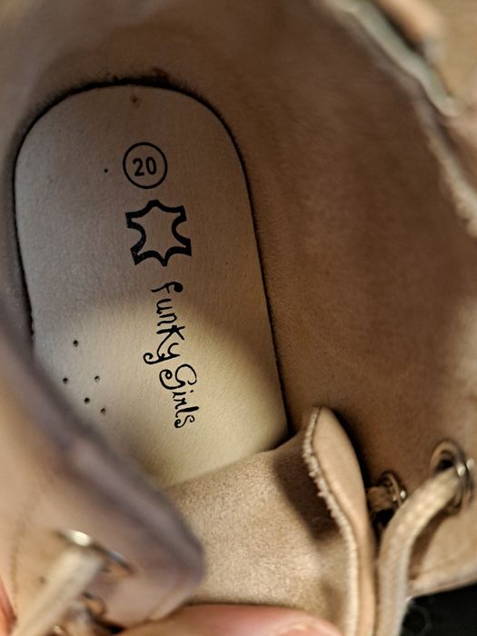 Детски кожени обувки (естествена кожа), размер 20