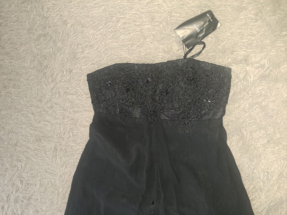 Вечернее платье. Чёрное длинное.