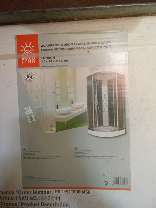 Cabină de duș cu hidromasaj