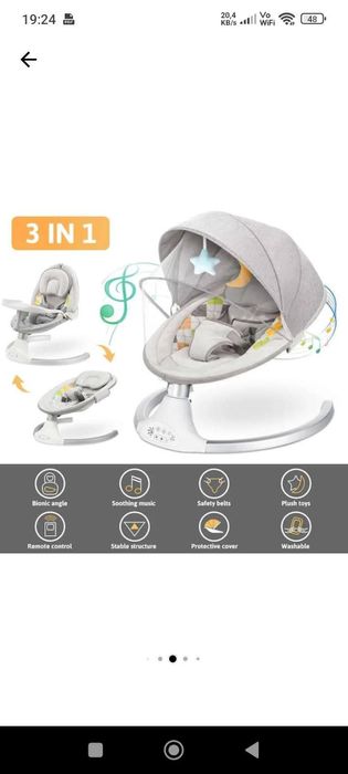 Se vinde!!!Leagan electric EvoSmart

Leagan Electric EvoSmart BB06, M