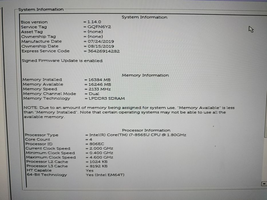 Vand/Schimb Laptop Dell XPS 13 9380 i7-8565U 1.80gHz, 4K, touch Screen