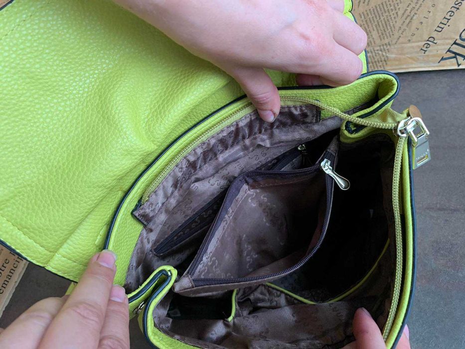 дамска чанта,кожена раница Нова!