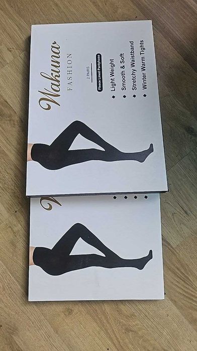 WAKUNA 2 чифта дамски зимни чорапогащи с подплата