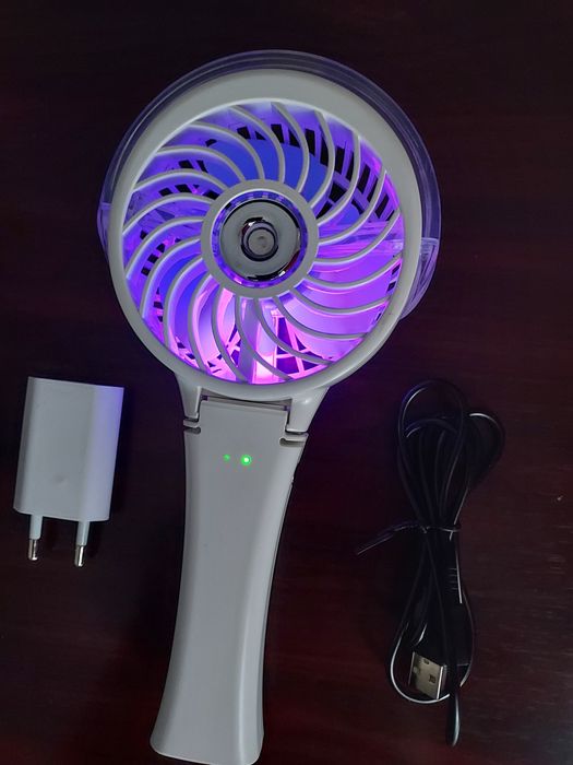 Ventilator de mana rgb cu acumulator