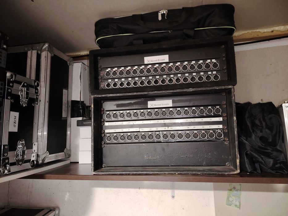 Cablu multicore 2x50 m+2x stage box+2x spider