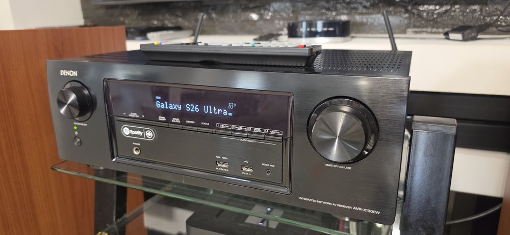 Receiver 7.2 Denon AVR-X1300w Dolby Atmos Wifi Bluetooth 4k usb arc