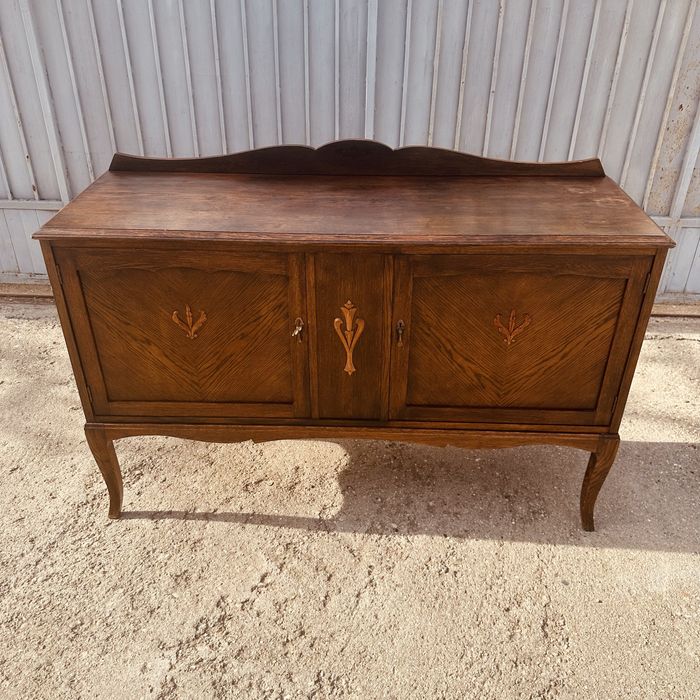 Шведски винтидж бюфет / скрин – масив, 1930–1940 г.