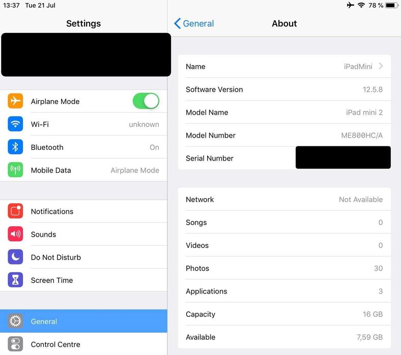 iPad mini 2 (16GB, Wi-Fi + Cellular, Space Gray)