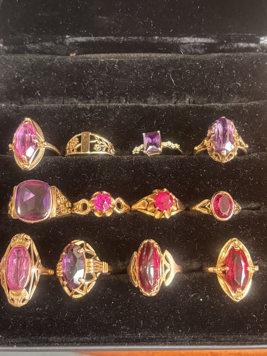 Много красиви Златни Руски пръстени 14 карата злато