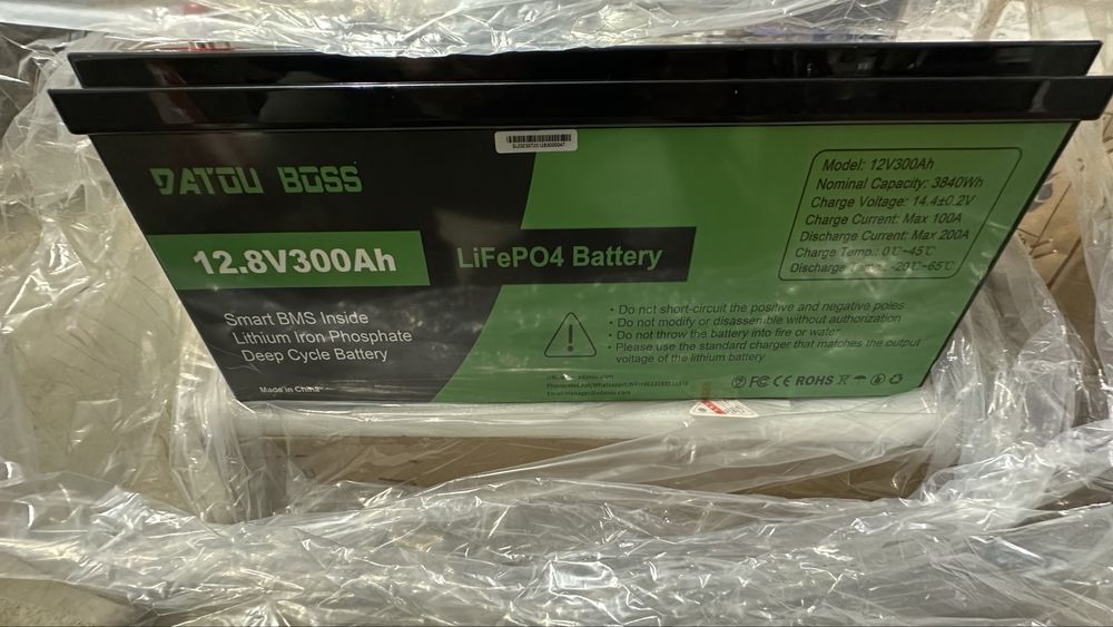 LiFePO4 акумулатори 12v 300Ah и 12v 200Ah НОВИ!