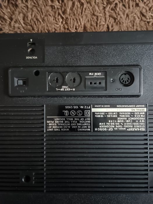 Casetofon boombox Sharp GF 9090 servisat complet, impecabil