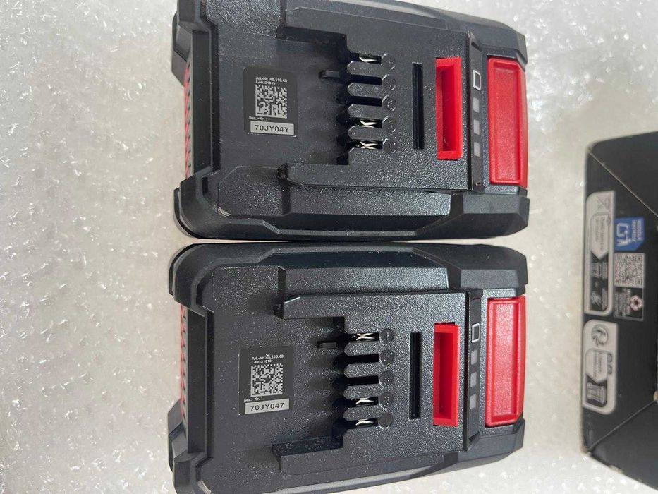 Set 2 baterii Einhell PXC de 18 V și 4,0 Ah