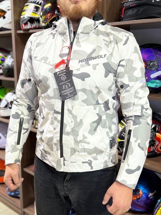 Стильная мотокуртка Motowolf. Широкий выбор Мотоэкипировки!