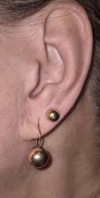 Серьга дополн 585 проба Пусет