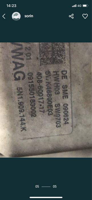 5n1909144k caseta de directie electrica cu garantie 2 ani vw cc b7