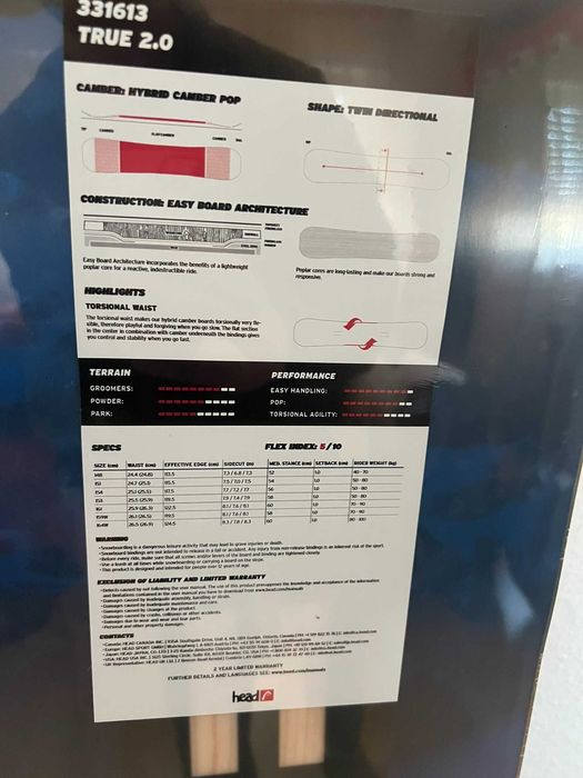 Placa snowboard  NOUA Head True 2.0Blue 154cm fara legaturi