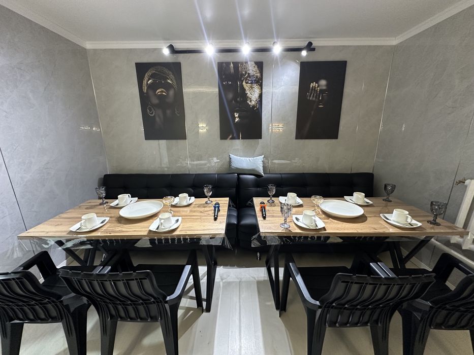 Сауна на дровах и бассейн кароке