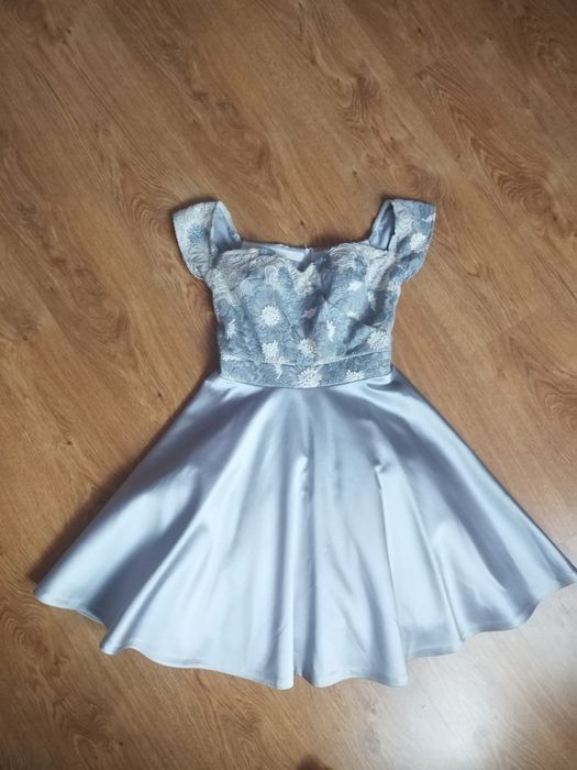 Rochie scurta argintie de evenimente