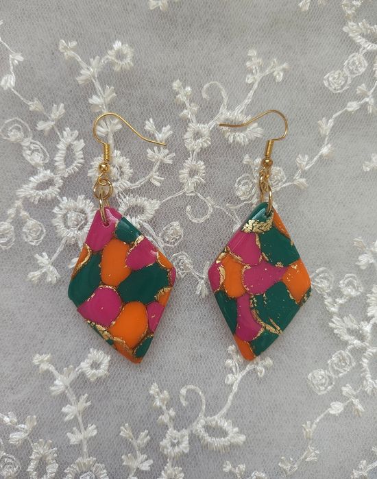 Ръчно изработени обеци от полимерна глина