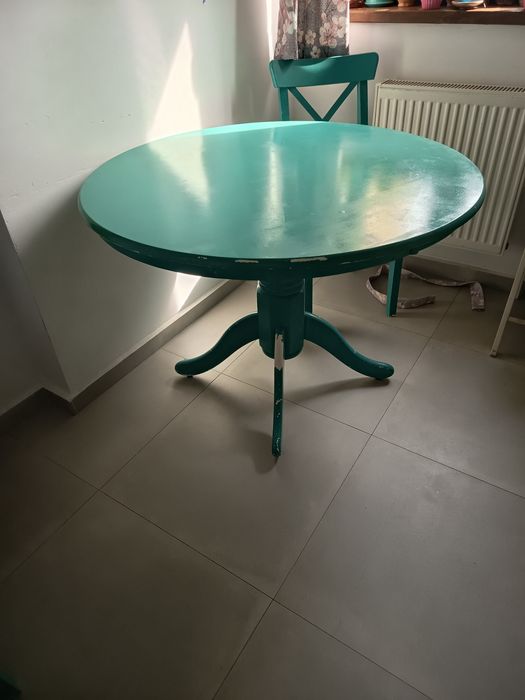 Masa rotunda Boho,lemn ,90 cm