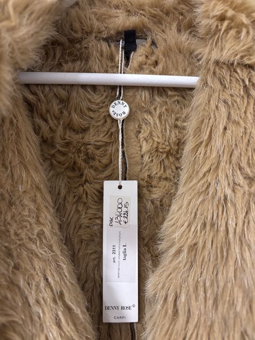 Haină de piele îmblănita Denny Rose nouă