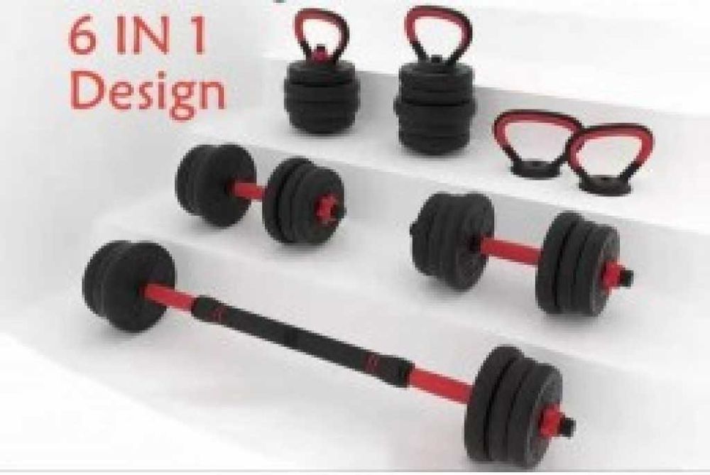 Тренировъчен комплект тежести 15/20кг. лост и принадлежности ръкавици