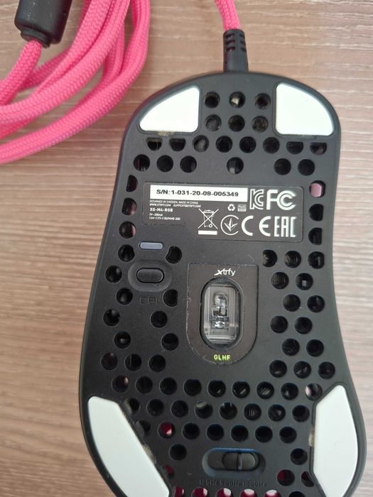 Геймърска мишка Xtrfy M4 Pink, RGB, Розов