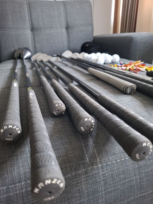Set golf Kanzen (geanta BagBoy, 10 crose, mingii, teuri, manusa)