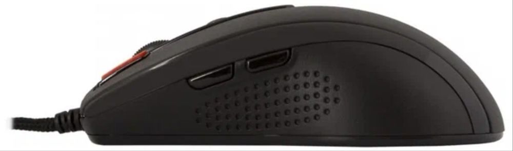 Мышь A4TECH XL-718BK, игровая, лазерная, проводная, USB, черный
