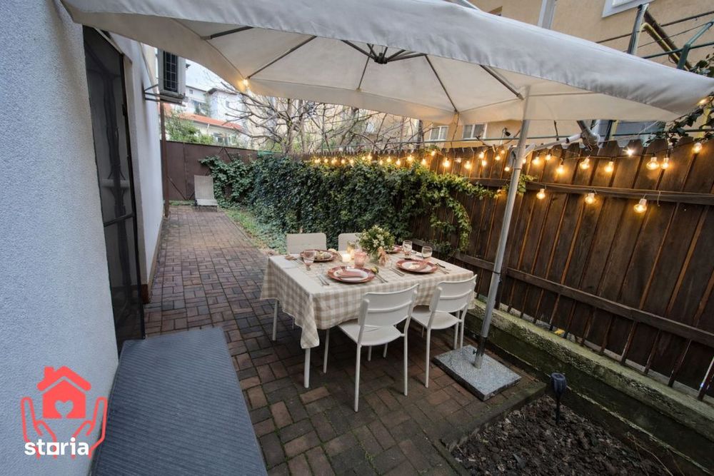 EMINESCU (metrou OBOR)-2 camere cu curte 50 mp, 2 parcari, ideal telem