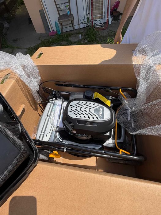 Mașină de Tuns Iarba pe Benzină Alpina AL5 41 A, Motor ST 120 (123cc OHV), Lățime 41 cm, Carcasă Oțel