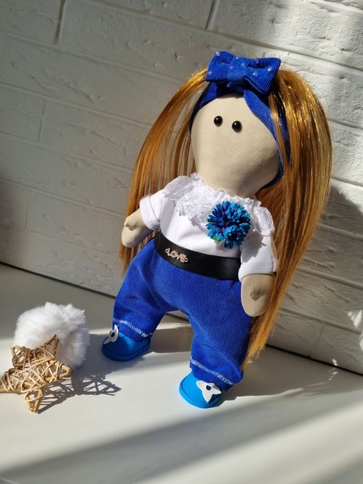 Текстильная кукла Кнопа