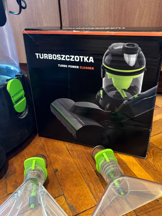 Welmax turbo power cleaner прахосмукачка с допълнителни четки, препарати за пране