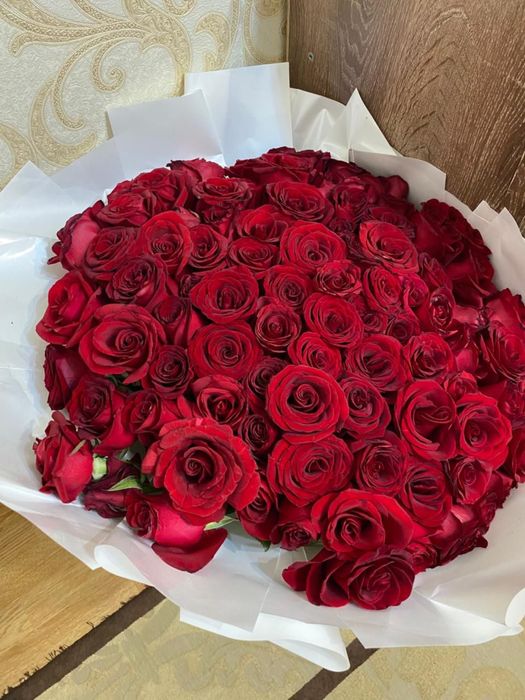 101 роза красивый букет