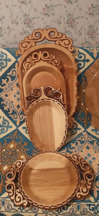 Астау Кишкенекөл Бас табақ Посуда для бешбармака Ет табақ Посуда