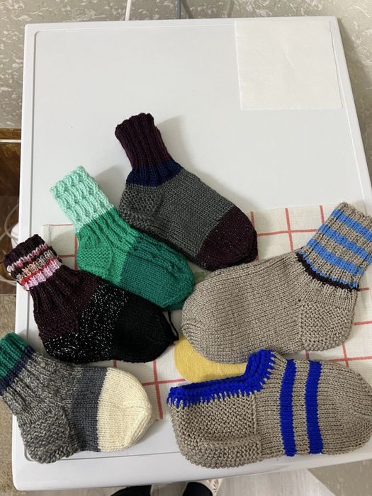 Вязанные носки для дома