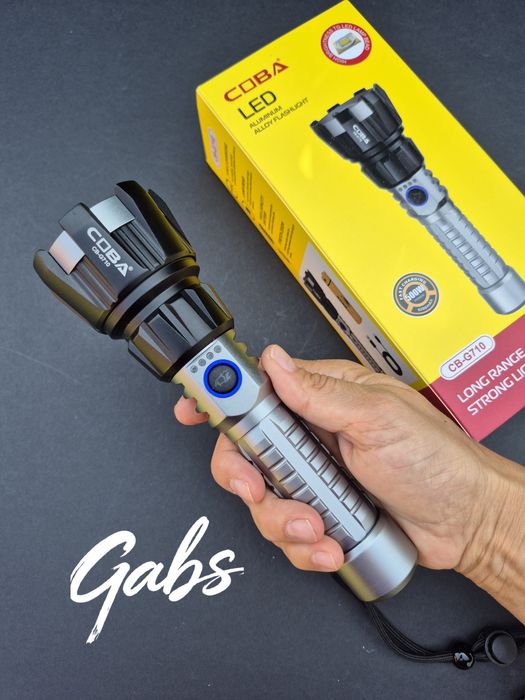 Супер мощен алуминиев  LED фенер COBA CB-G710,осветяване до 3000м
