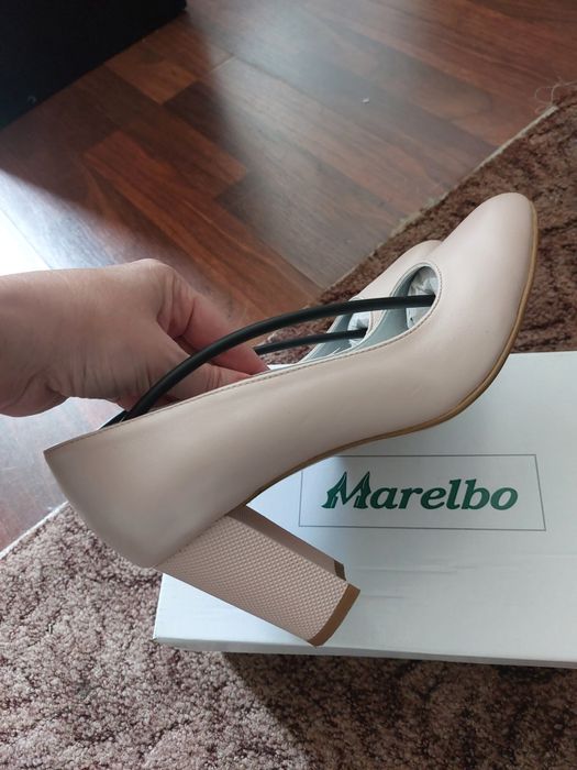 Pantofi Marelbo , cu toc gros