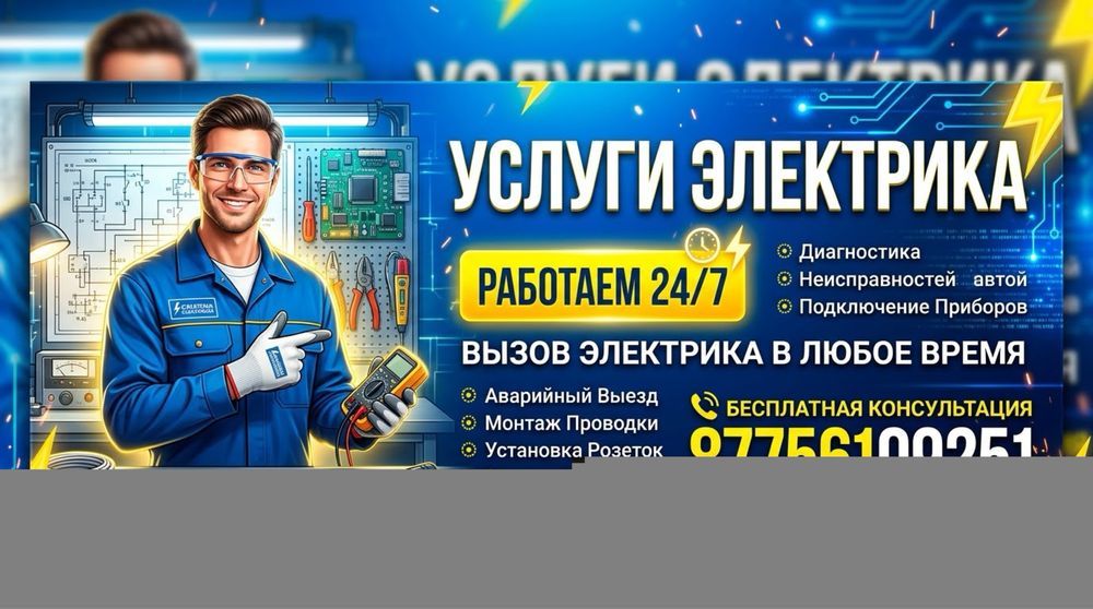 Услуги электрика и сантехника