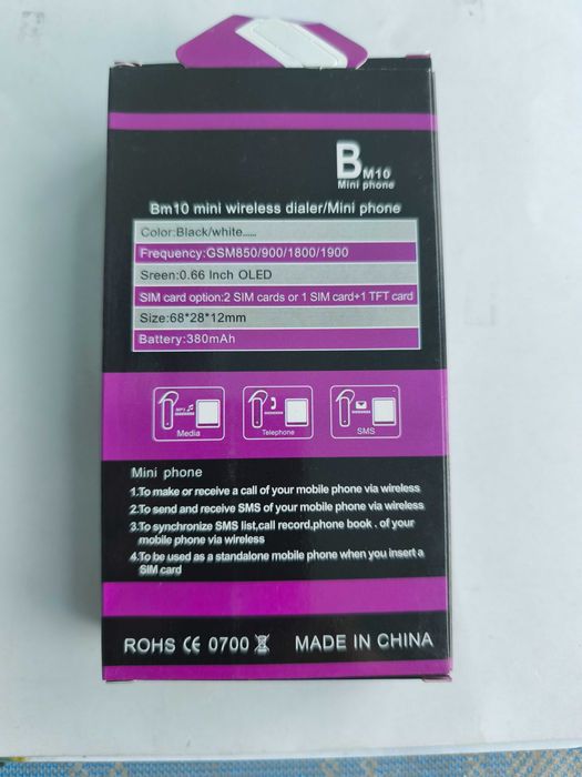 Telefon mini dual sim BM10