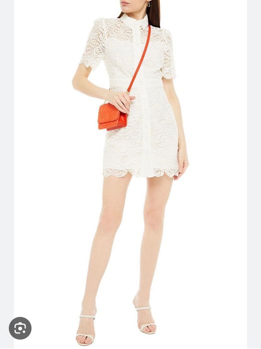 Sandro Бяла рокля от дантела , размер S/M