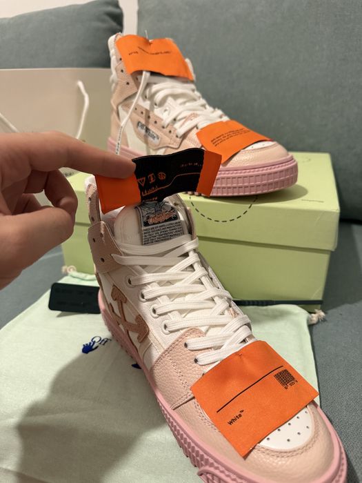 Adidasi Off White 3.0 Court piele naturala premium
