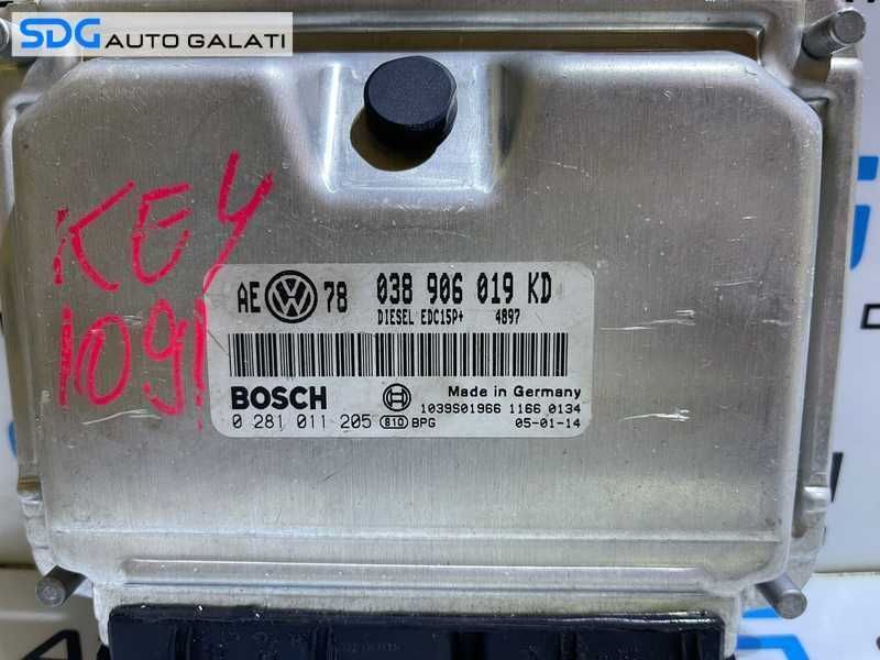ECU Calculator Motor VW Passat B5.5 1.9 TDI AVF 131CP 2001 - 2005 Cod 038906019KD 0281011205