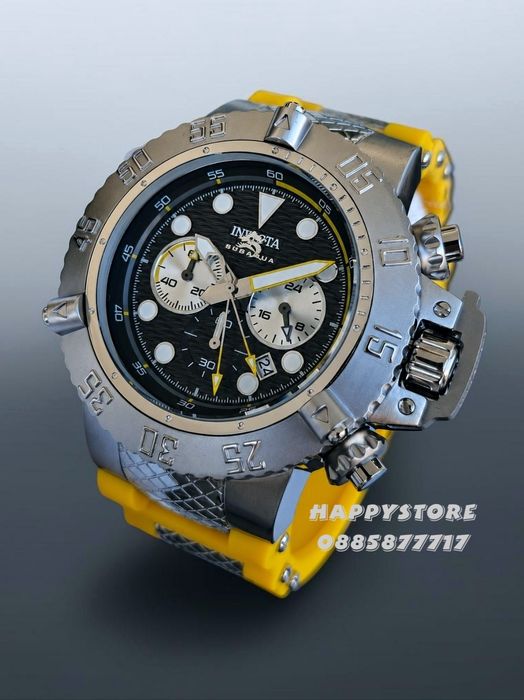 INVICTA SUBAQUA Yellow 50 mm, Инвикта нов мъжки часовник